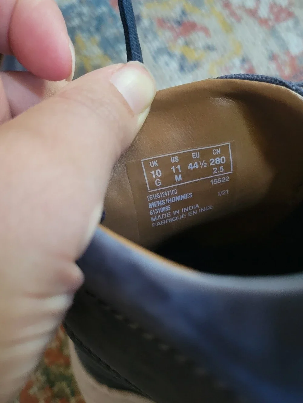 Mens Collection By Clarks Blue Casual Sneakers